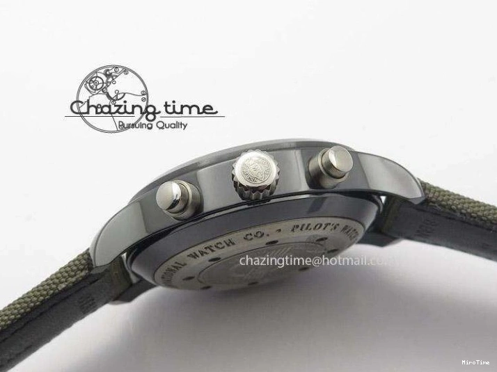 MIROTIME 0119 Pilot Top Gun Miramar IWC388002 ZF 1:1 Best Edition Ceramic Case On Nylon Strap A Practical 7345